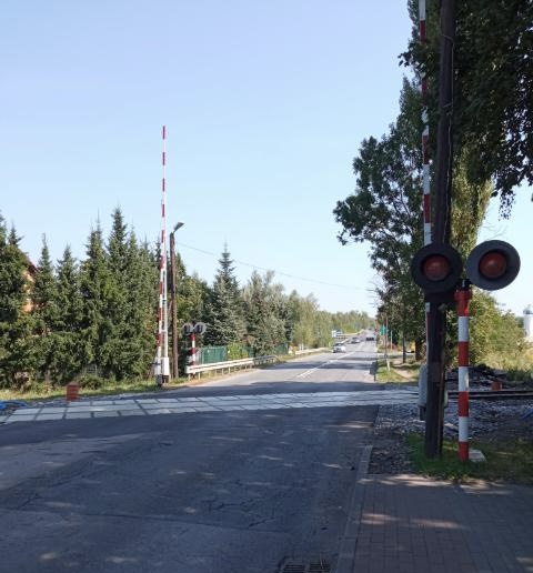Przejzad kolejowy w ciągu ul. Hołdunowskiej